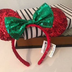 Disney Minnie Mouse Holiday Ears - Size OS